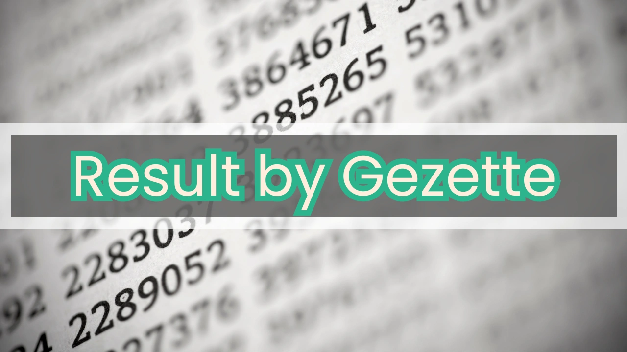 Result by Gezette