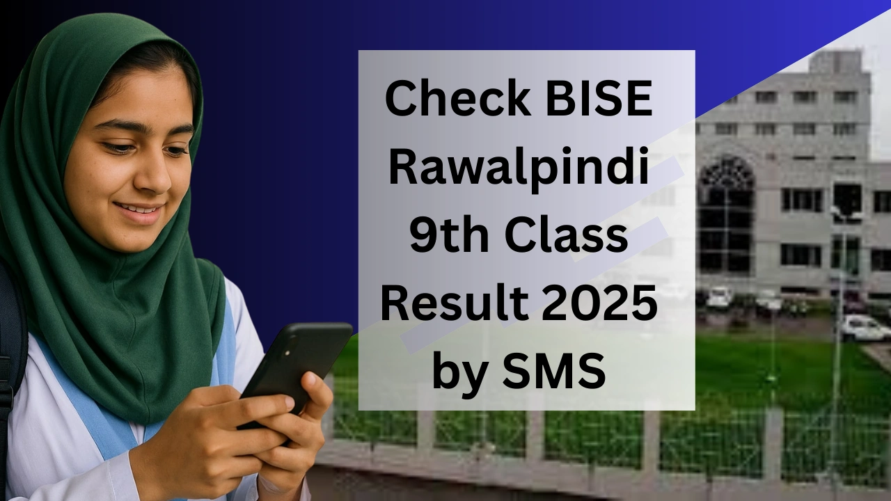 Check BISE Rawalpindi 9th Class Result 2025 by SMS