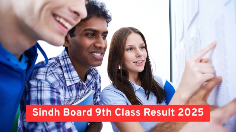 Sindh Board 9th Class Result 2025