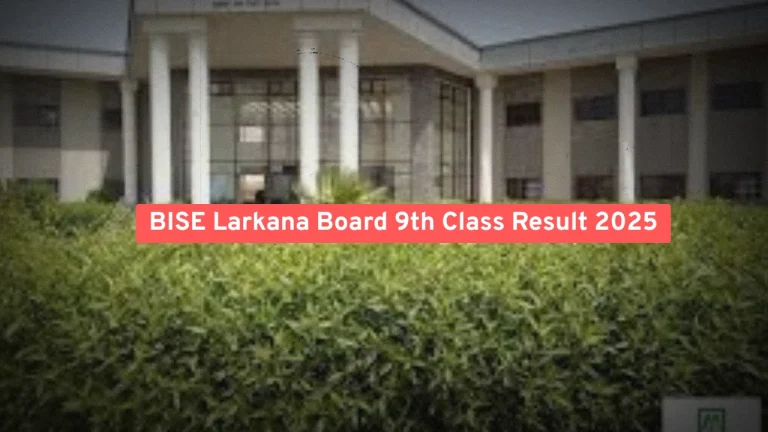 BISE Larkana Board 9th Class Result 2025
